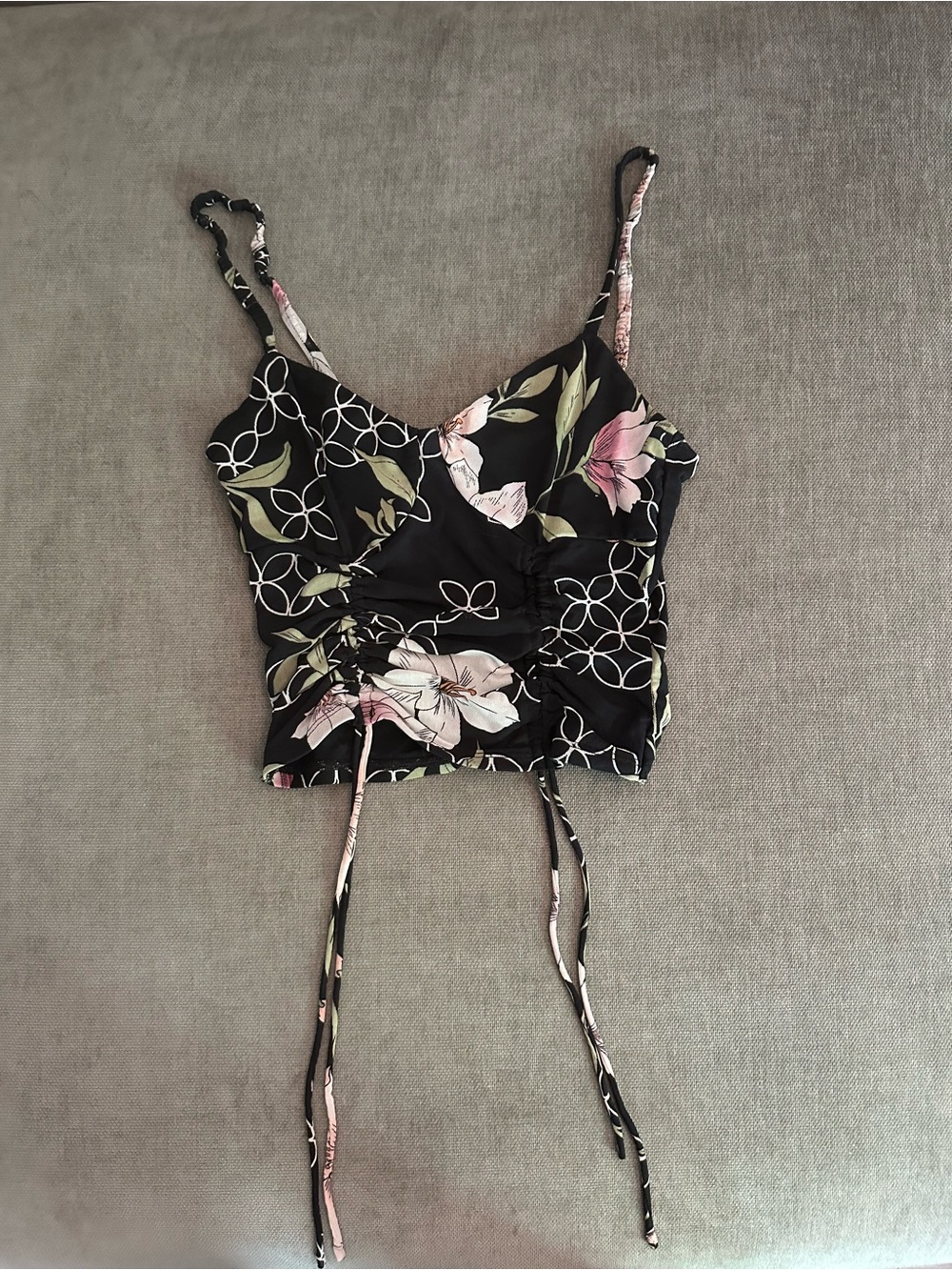 Guess Lily Floral Y2K 2000s Crop Top